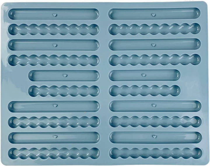 Collory® Silikon Backmatte Hundekekse Sticks (16 cm), Knabberstangen, Kaustangen als Hundesnack, Rie