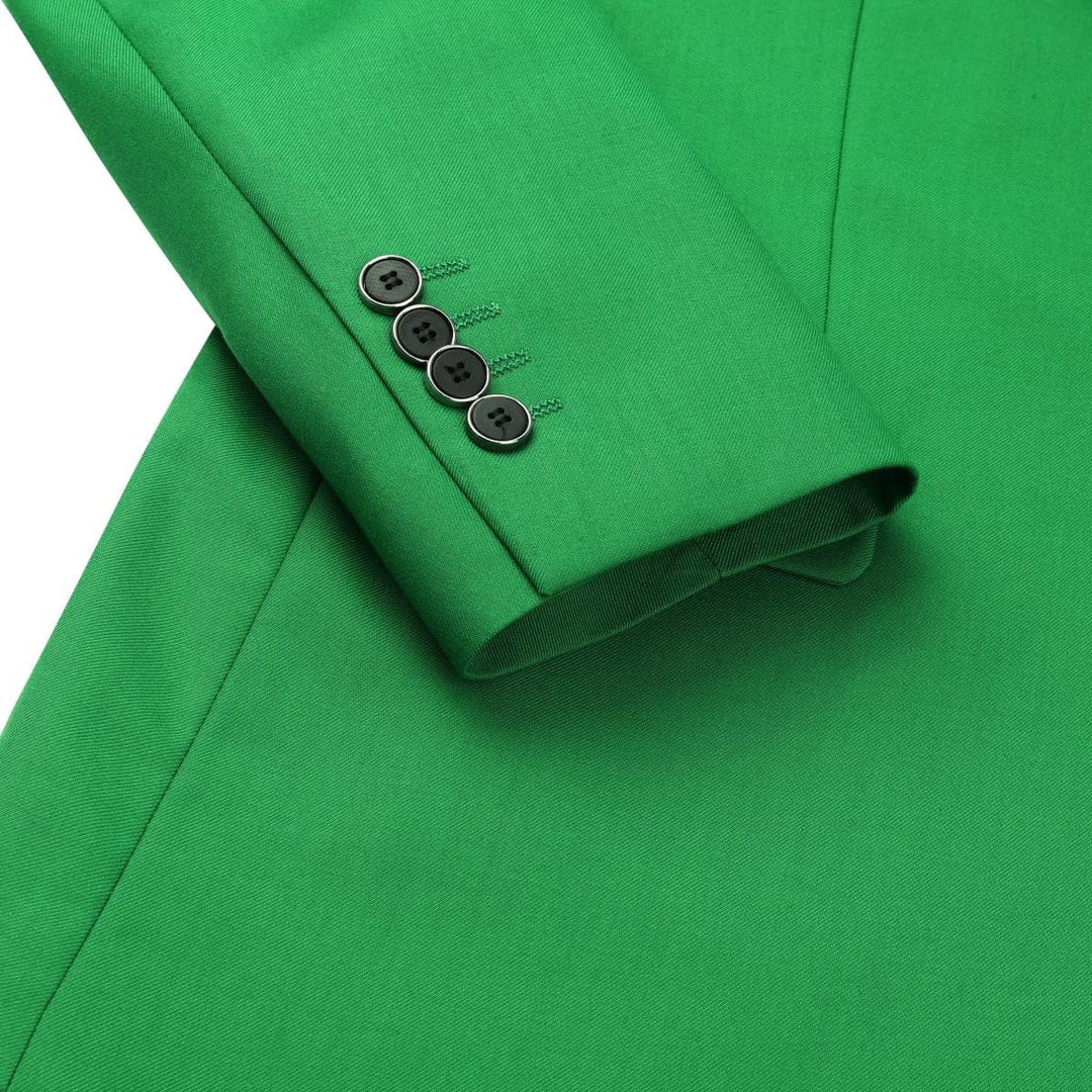 Sliktaa Herren Anzug Slim Fit Zweiteilig mit Schalkragen Hochzeit Büro Party schmale Passform Sakko