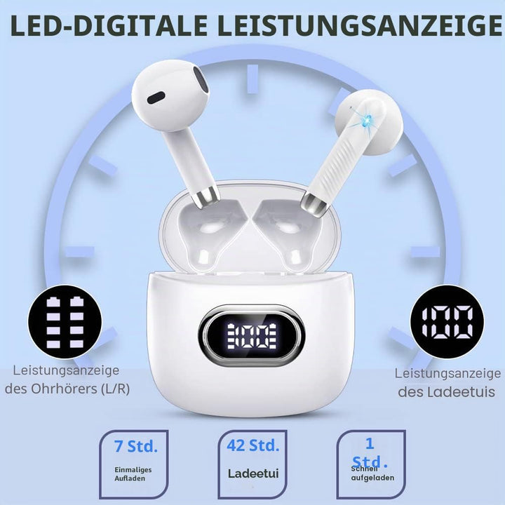 Bluetooth 5.3 Kopfhörer In Ear Kopfhörer Kabellos Bluetooth mit ENC Dual Mic, 2022 Kabellose Kopfhör