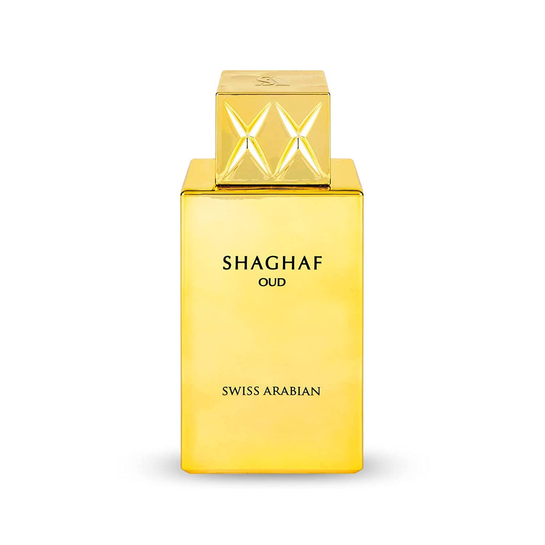 Shaghaf Oud Eau de Parfum 75ml von Swiss Arabian Safran Rose Praline Vanille Holz – Ein Duft für Dam