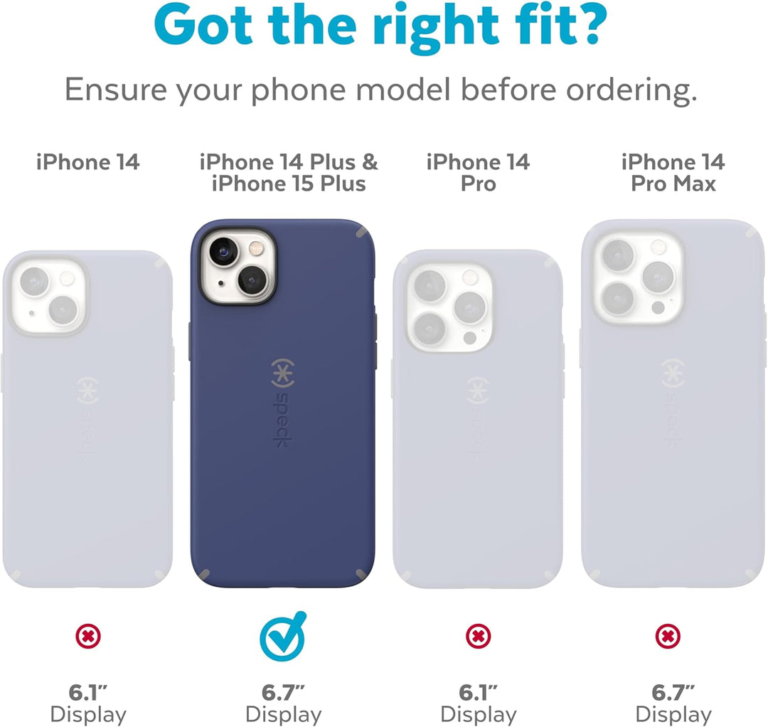 Speck Presidio Grip Schutzhülle für Apple iPhone 14 Plus Digital rosa Digital Pink/Blossom Pink/Weis
