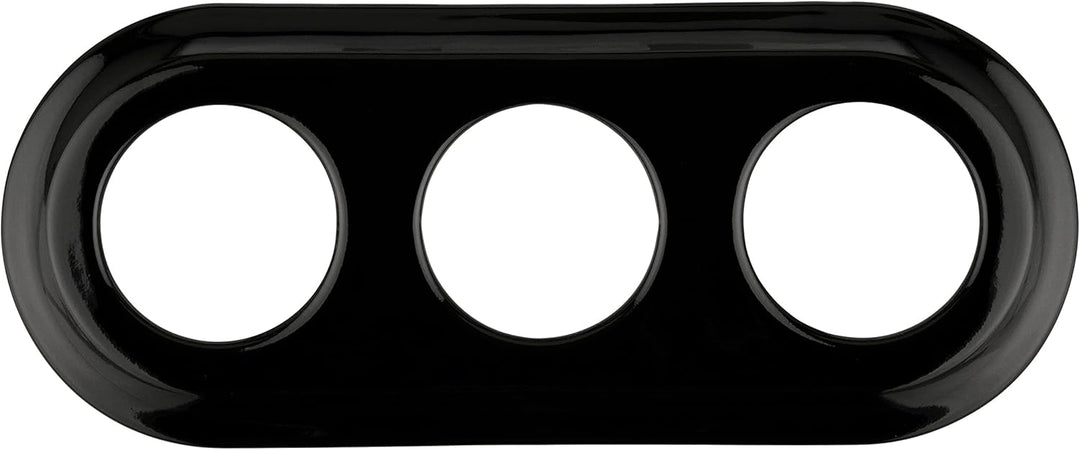 Porzellan Retro Rahmen 3-fach, Serie PR1 schwarz