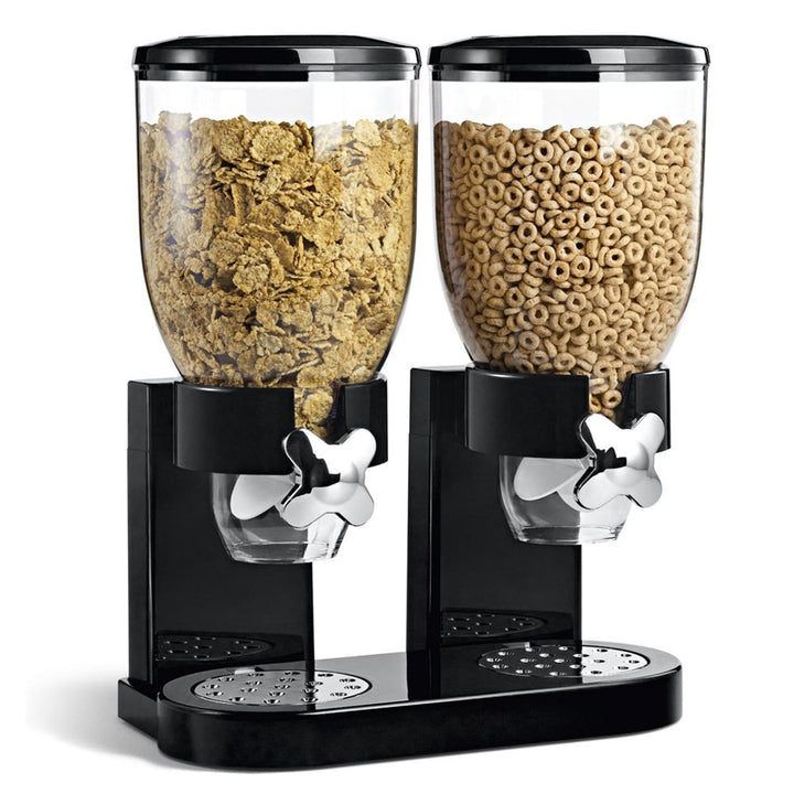 BAKAJI Spender für Cereo/Pasta/Karamell/Dolci/Frutta Eimer mit Rollen, doppelter Behälter, 8 l und i