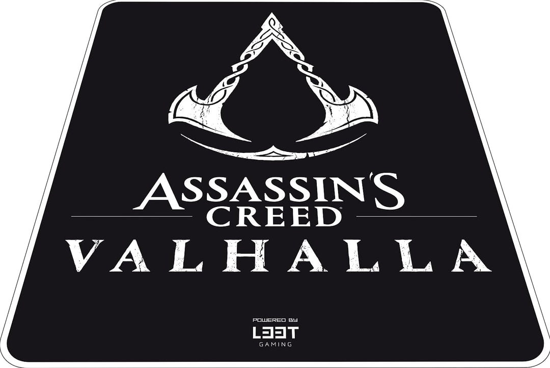 L33T Gaming Fussboden-Matte Assassin's Creed Valhalla Design 120 x 99 cm, Stuhlunterlage Bodenschutz