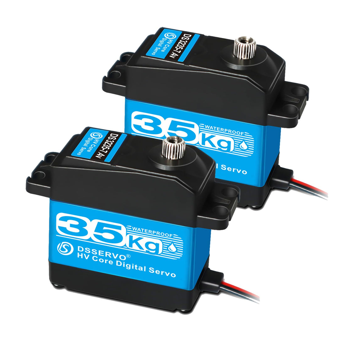 ANNIMOS 2Pack RC Servo 35KG Lenkung Servo 7.4V Digitaler Motor Edelstahl Getriebe Hochdrehmoment Was