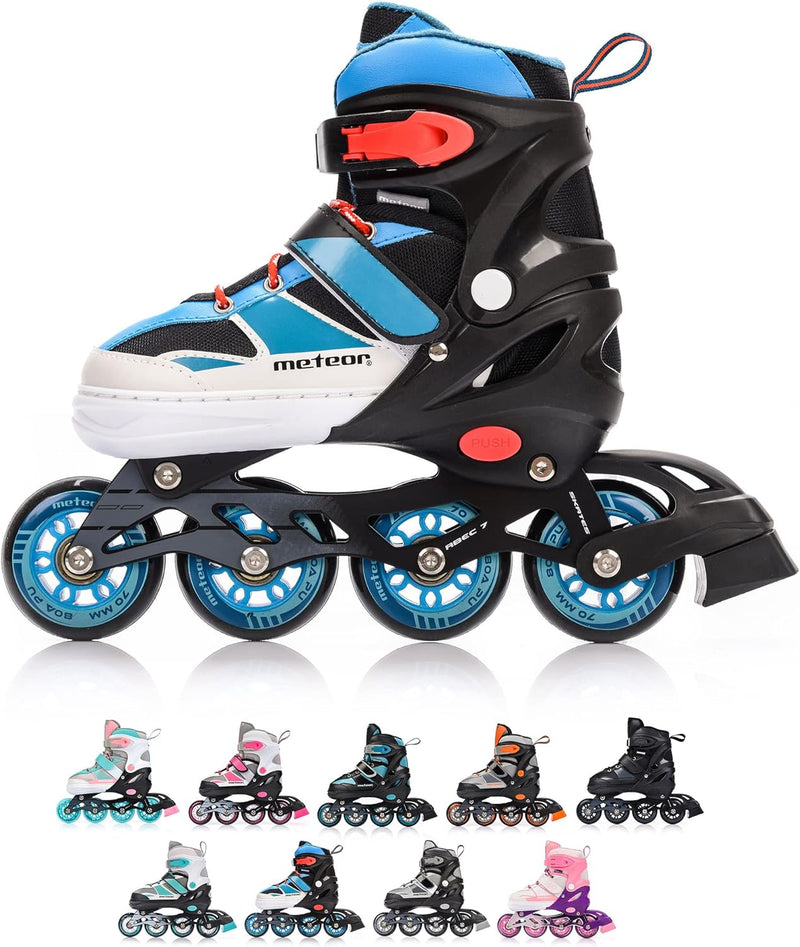 meteor® Inliner Rollen Inline Skates Mädchen und Jungen Inliner Kinder Inline Skates ABEC7 Rollen in