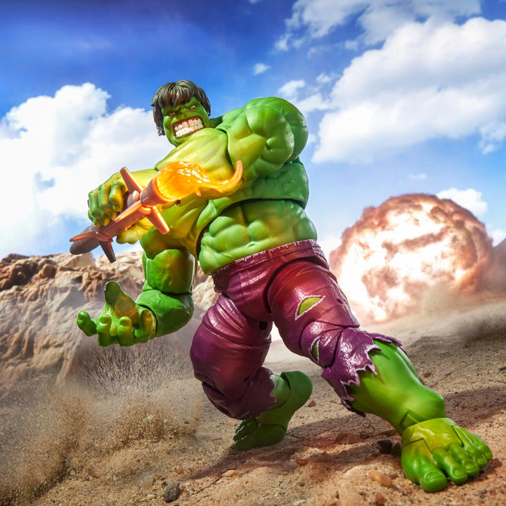 Marvel Legends Maximum Series Hulk Action-Figur, extra grosse Sammelfigur mit vielen Accessoires zum