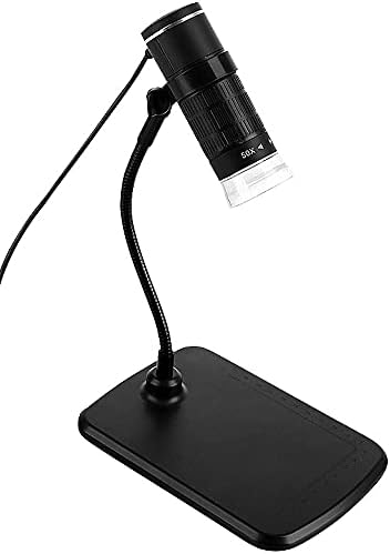 Somikon Microskop: 3in1-USB-Mikroskop mit Kamera, Ständer, 1000-fach Vergrösserung, 8 LEDs (USB Lupe
