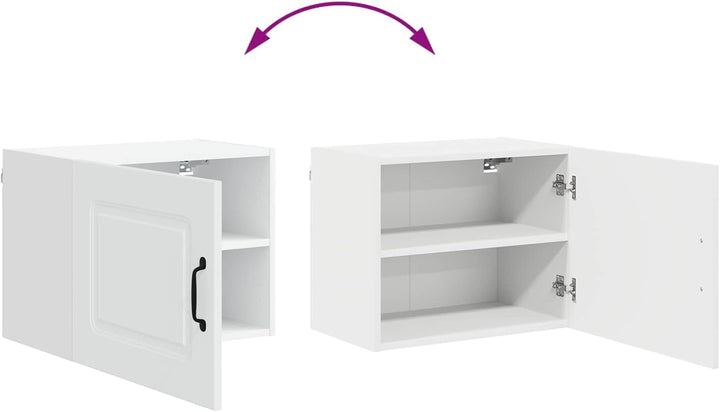 vidaXL Geschirrspülerfront Kalmar Weiss 50 x 31 x 40 cm Holzwerkstoff, Eleganter moderner Küchenrega