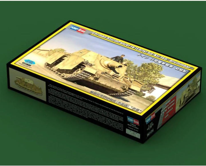 Hobby Boss 1/35 Sturmpanzer IV Sd. KFZ 166, Brummbär, frühe Version, Mehrfarbig, HY80134