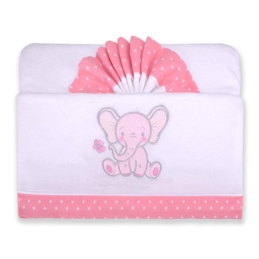 PEKITAS Bebe Bettwäsche-Set, 3-teilig, für Kinderwagen/Babyschale, 40 x 80 cm, hergestellt in Portug