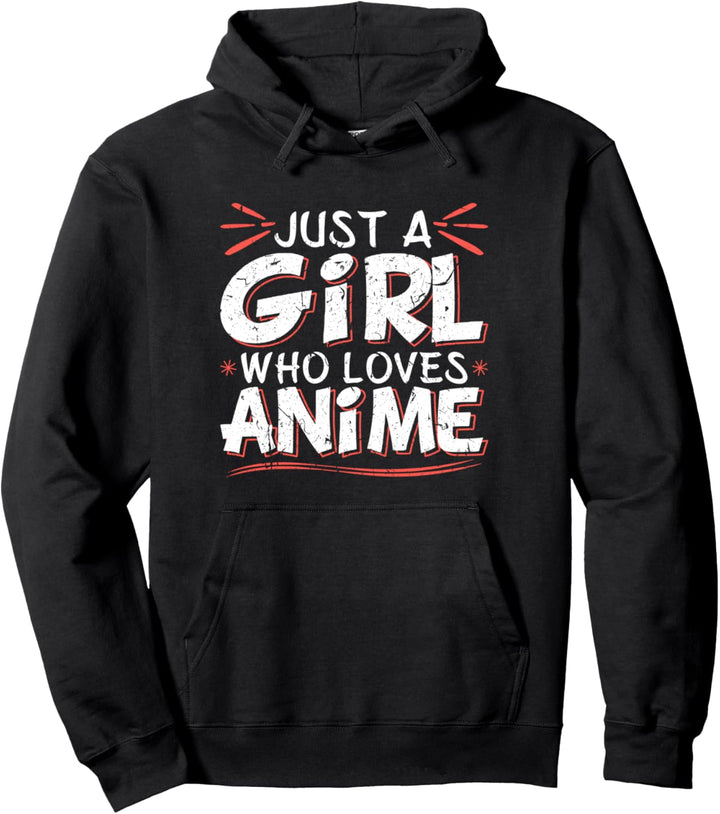 Mädchen Liebt Anime Pullover Hoodie