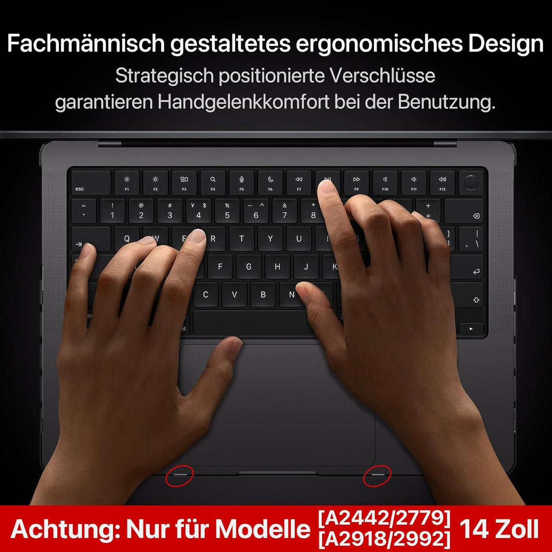 Soonjet für MacBook Pro 14 Hülle (2024-2021) M4-M1 Pro/Max Farbe Passend A3112 A3185 A3401 A2992 A29