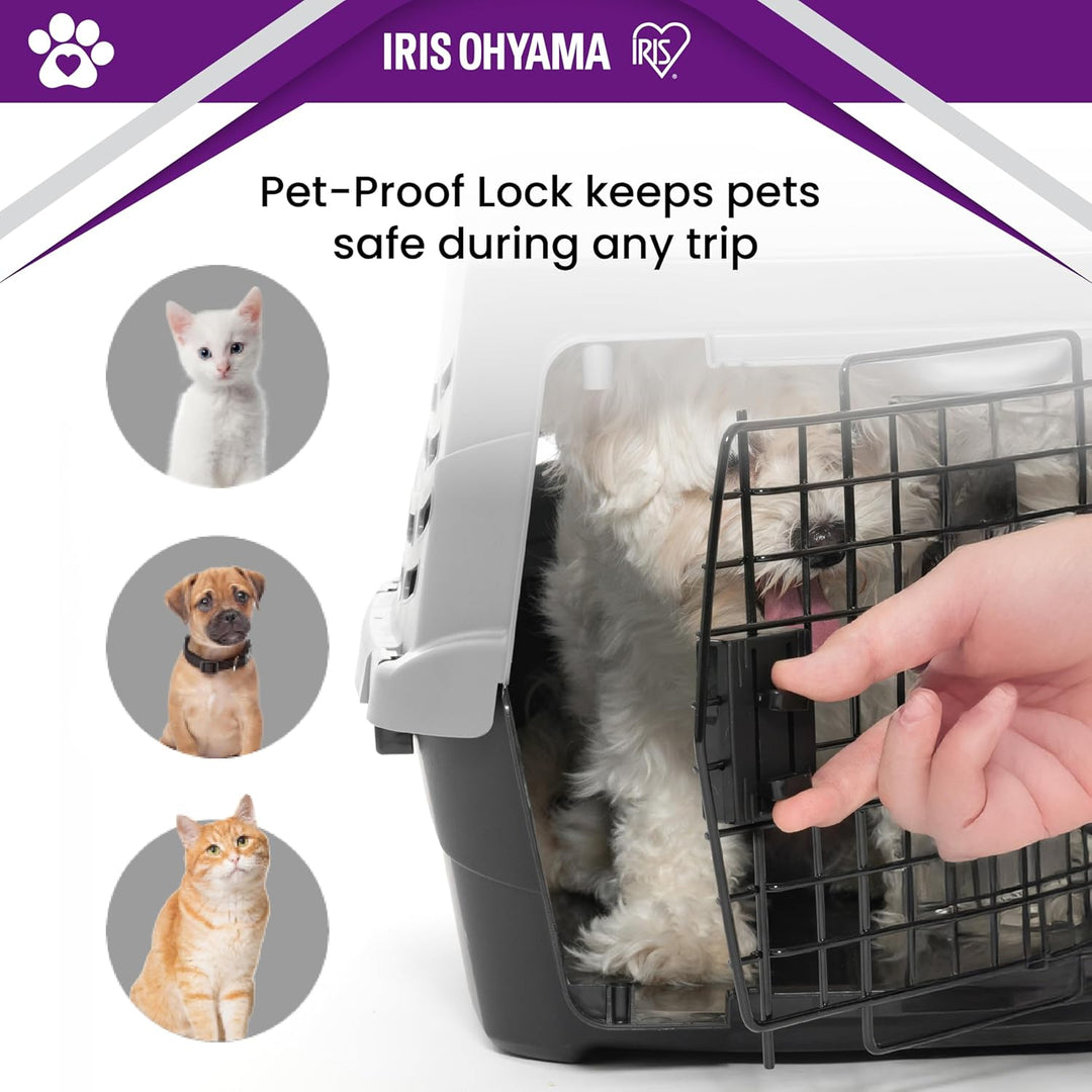 Iris Ohyama 1 Stück 36.5L Transportbox Katze katzentransportbox BPA-frei robust leicht für Auto Bus