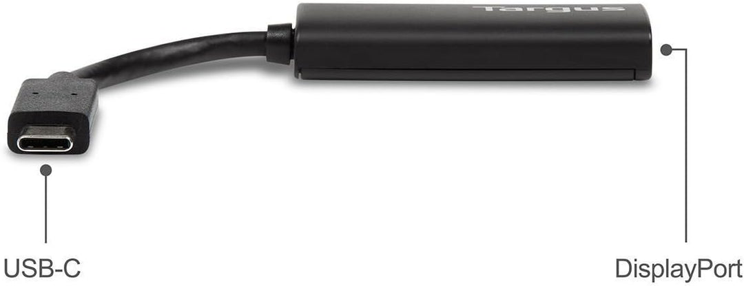 Targus ACA932EUZ USB-C-an-DisplayPort-Adapter - Schwarz, DisplayPort