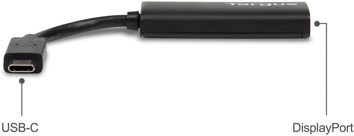 Targus ACA932EUZ USB-C-an-DisplayPort-Adapter - Schwarz, DisplayPort