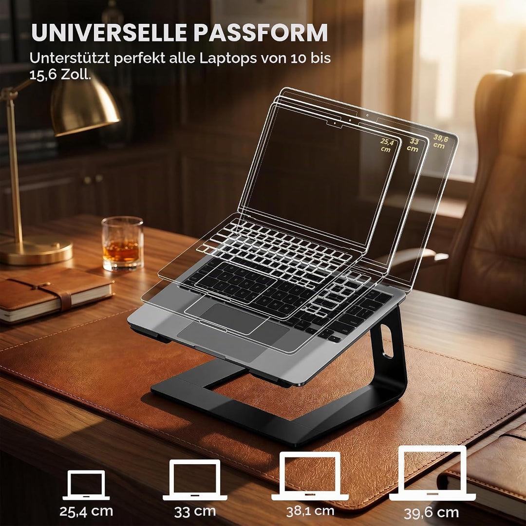 SOUNDANCE Laptop-Ständer, Aluminium-Computer-Erhöhung, ergonomischer Laptop-Ständer für den Schreibt