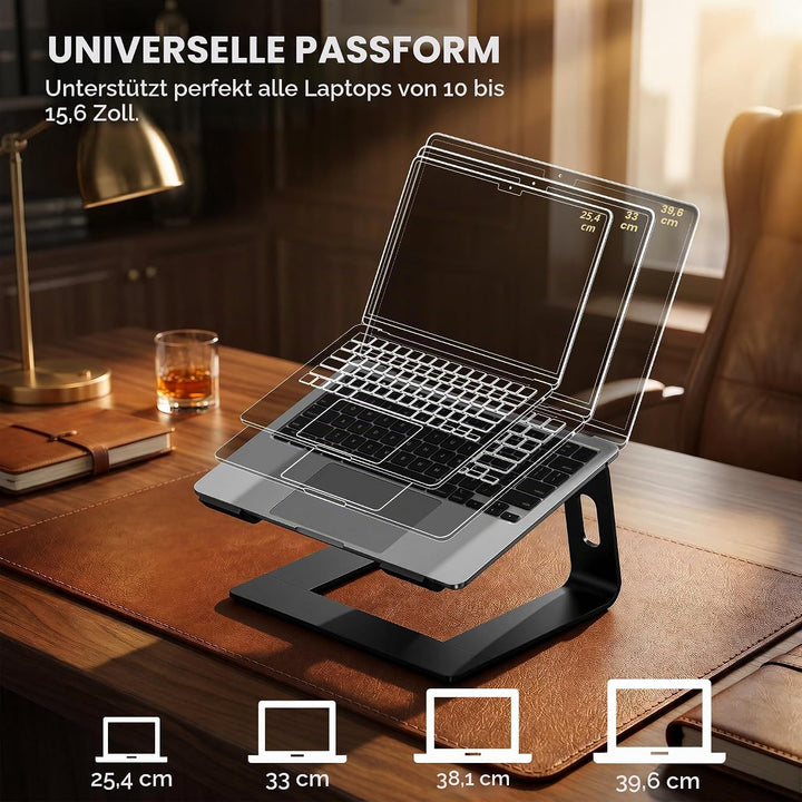 SOUNDANCE Laptop-Ständer, Aluminium-Computer-Erhöhung, ergonomischer Laptop-Ständer für den Schreibt