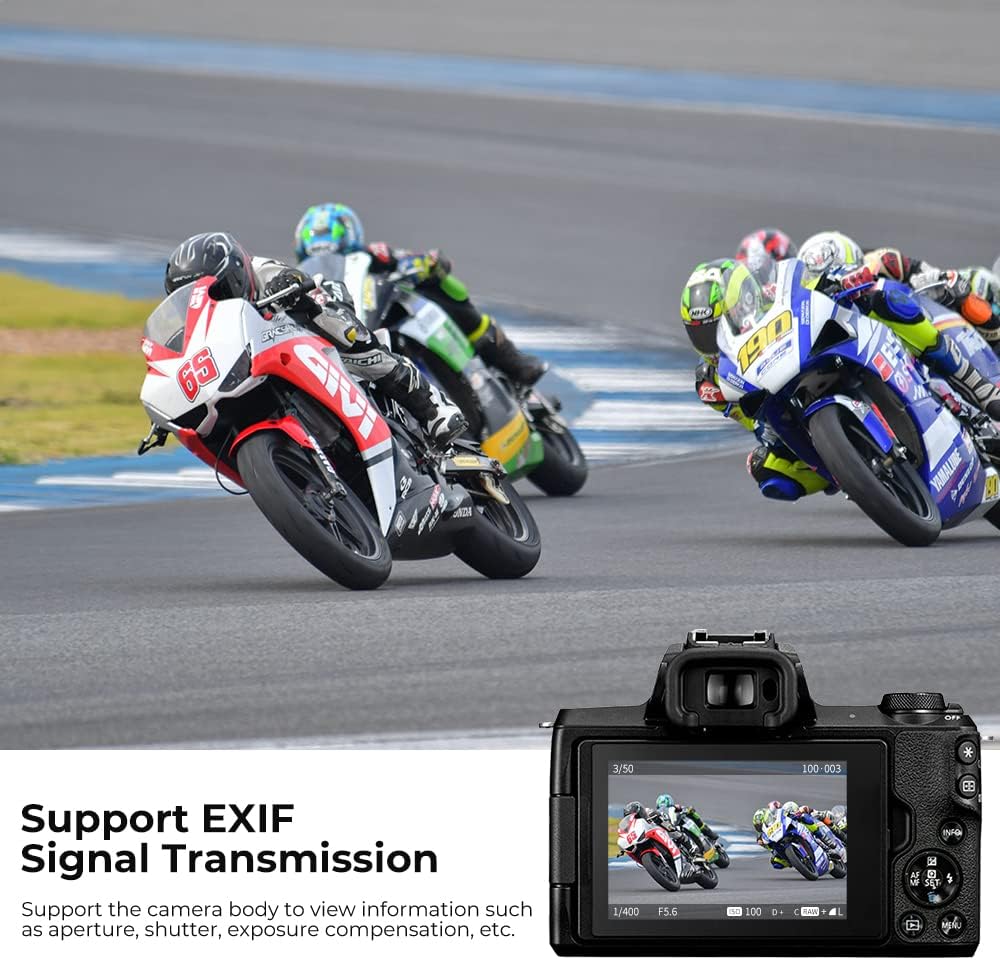 K&F Concept EF-EOS M Autofokus-Objektivadapter, Autofokus-Objektivadapter für Canon EOS EF/EF-S Obje