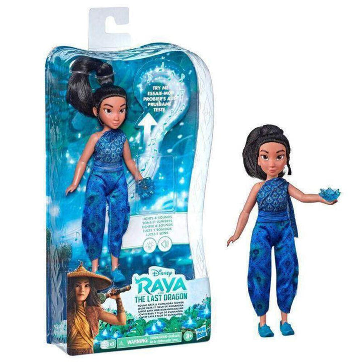 Disney Raya und der letzte Drache Junge Raya und Kumandrablume, Puppe mit Licht und Sound, Musikspie