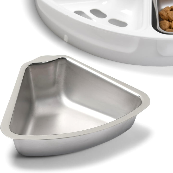 Cat Mate Edelstahl-Einsätze für 5 Mahlzeiten automatische Futterstation 5 Bowl Feeder Stainless Stee