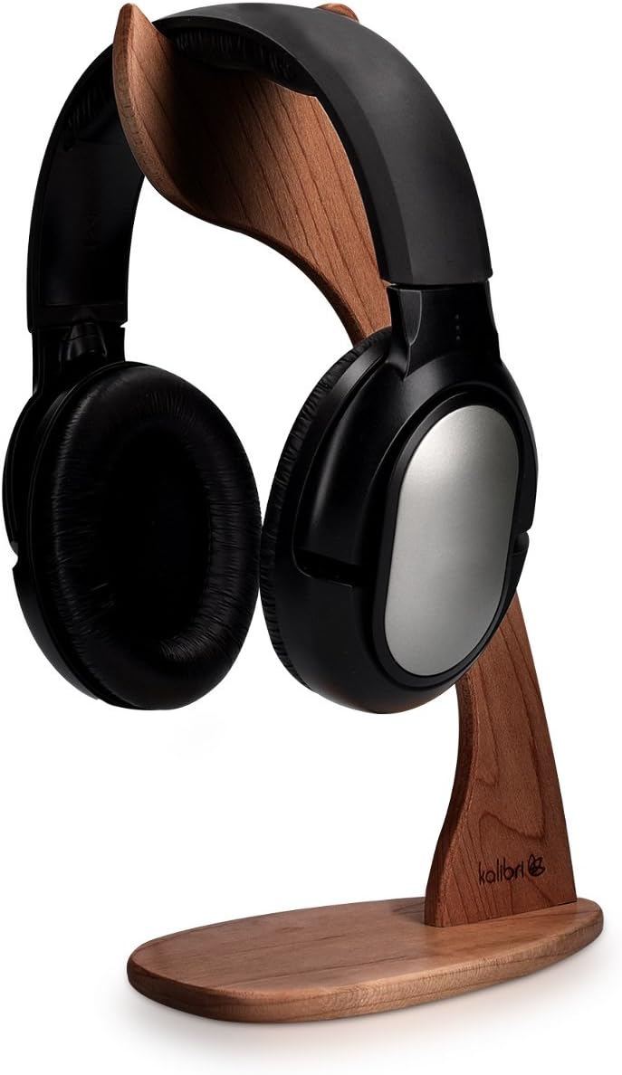 kalibri Kopfhörerhalter Kopfhörerständer Universal aus Holz - Kopfhörer Halter Gaming Headset Halter