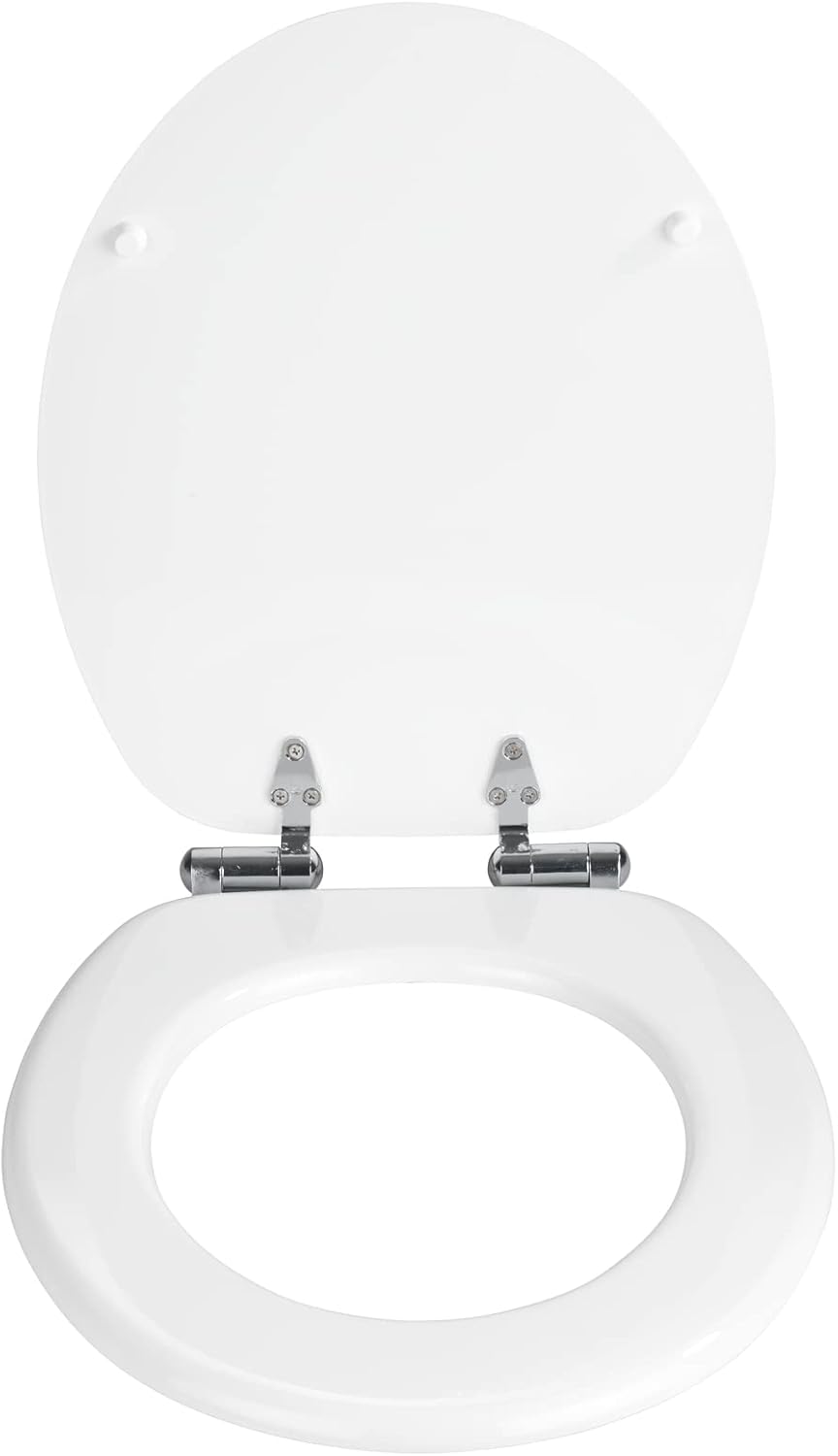 WENKO WC-Sitz Mod. Urbino, Toilettensitz mit Easy-Close Absenkautomatik, WC-Deckel für sanftes Decke