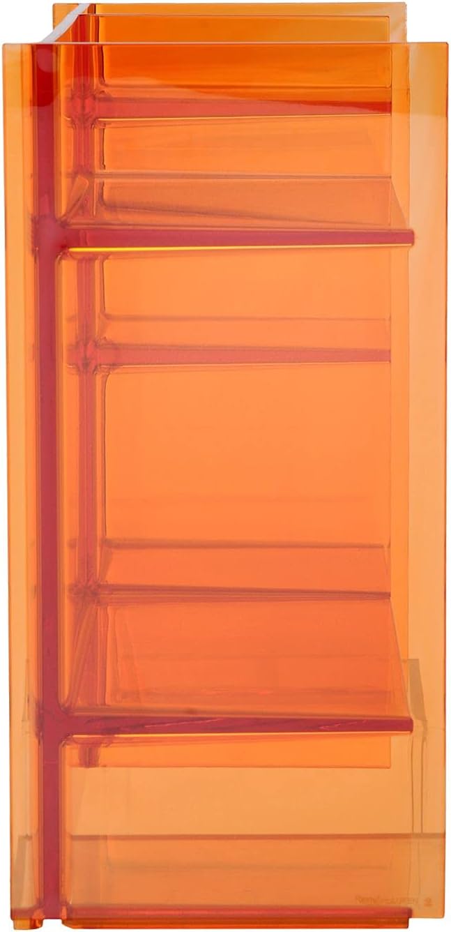 Kartell Sound-Rack, Bambus, orange Dark, 26 x 53 x 75 cm Arancio Tangerine, Arancio Tangerine