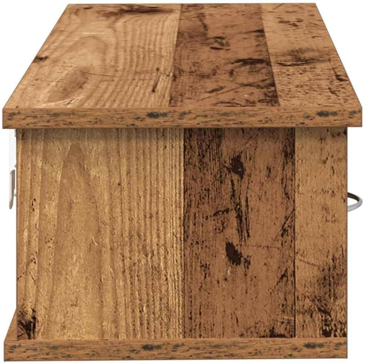vidaXL Wandschrank Altholz-Optik 88x26x18,5 cm Holzwerkstoff, TV-Hängeschrank, TV-Hängeschränke, sch