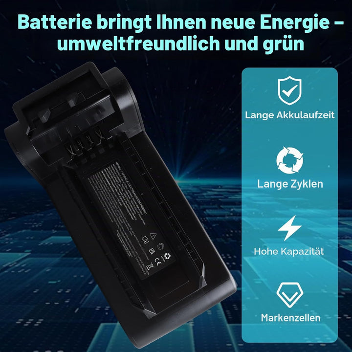 4600mAh 21.6V XBATR640EU Ersatzakku Kompatibel mit Shark IP1251 IP1250 IP1255 IP1251C IP1220 IP1220C
