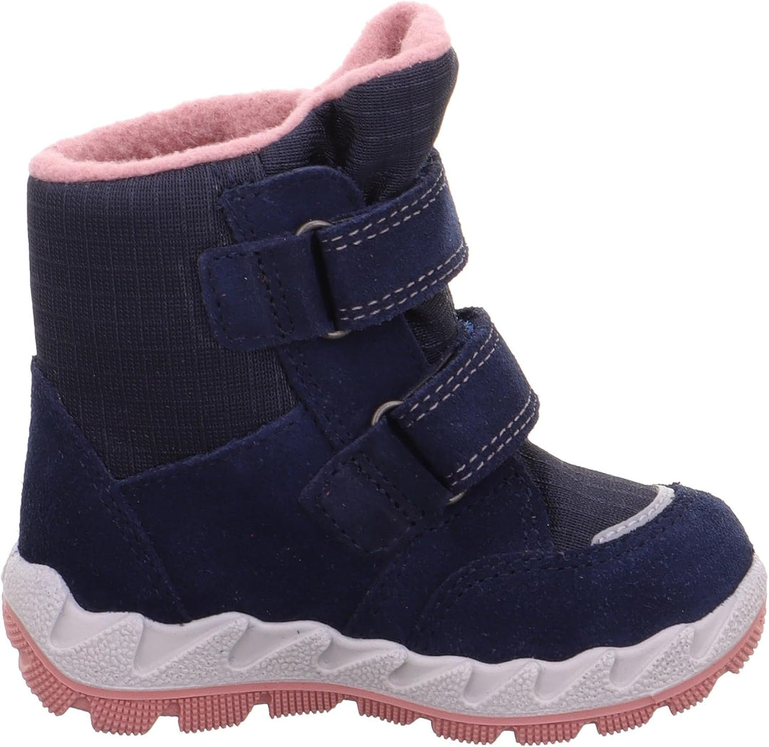 Superfit Mädchen Icebird Warm Gefütterte Gore-tex Schneestiefel 35 EU Weit Blau Rosa 8010, 35 EU Wei