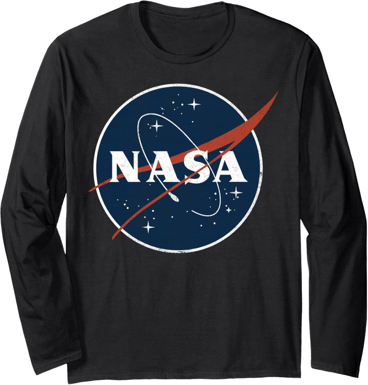 NASA Vintage Distressed Logo Langarmshirt
