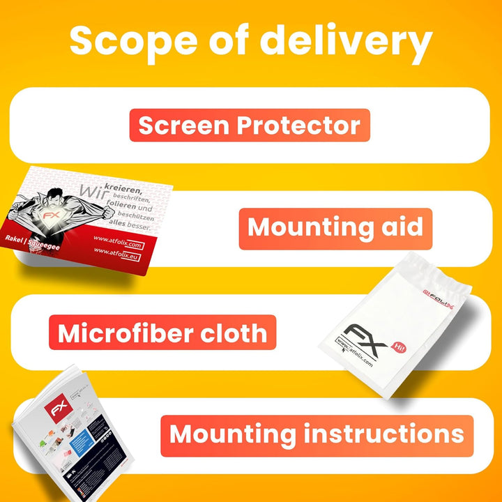 atFoliX Panzerfolie kompatibel mit Huion Kamvas Pro 22 Schutzfolie, entspiegelnde und stossdämpfende