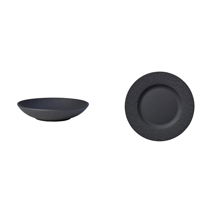 Villeroy & Boch - Manufacture Rock Schale flach, 1100 ml, 23 cm, schwarz & Villeroy und Boch - Manuf