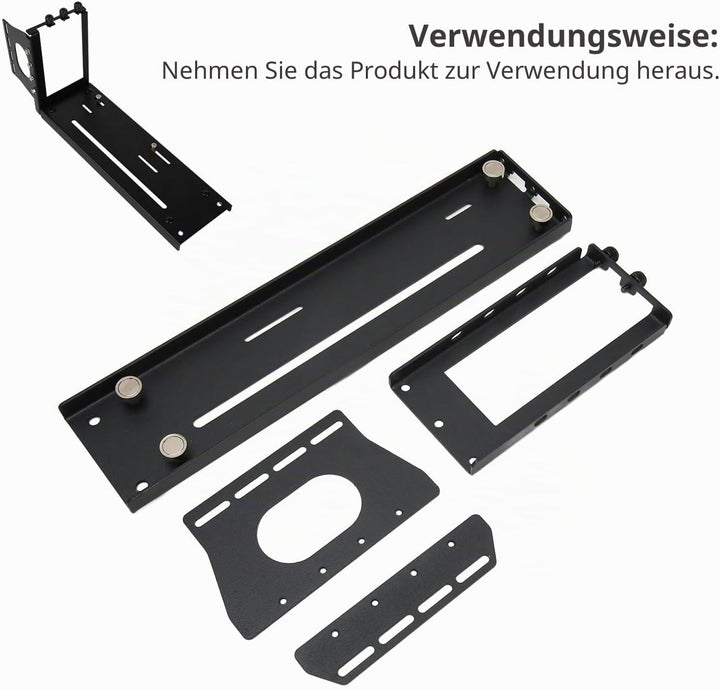 ASHATA Vertikale GPU-Halterung, PCI E 3.0 X16 Grafikkarte, VGA Unterstützung, Halterung für ATX PC G
