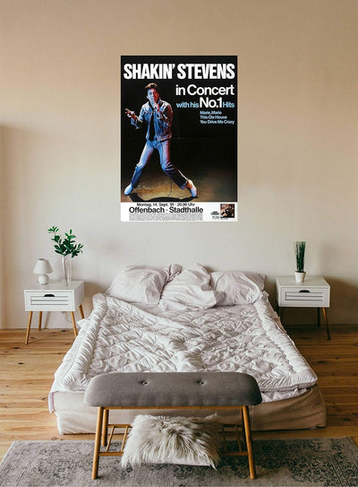 Shakin' Stevens - Shaky, Frankfurt 1981 » Konzertplakat/Premium Poster | Live Konzert Veranstaltung