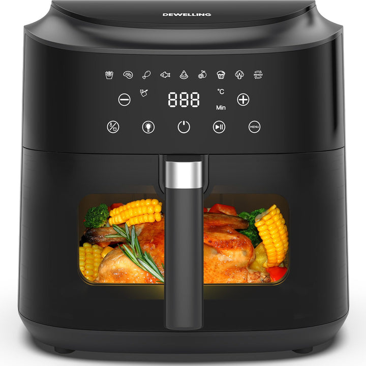 Heissluftfritteuse 9L Airfryer– 2350W Heissluftfritteuse für schnelles Garen, Fritteuse ohne Öl Mit