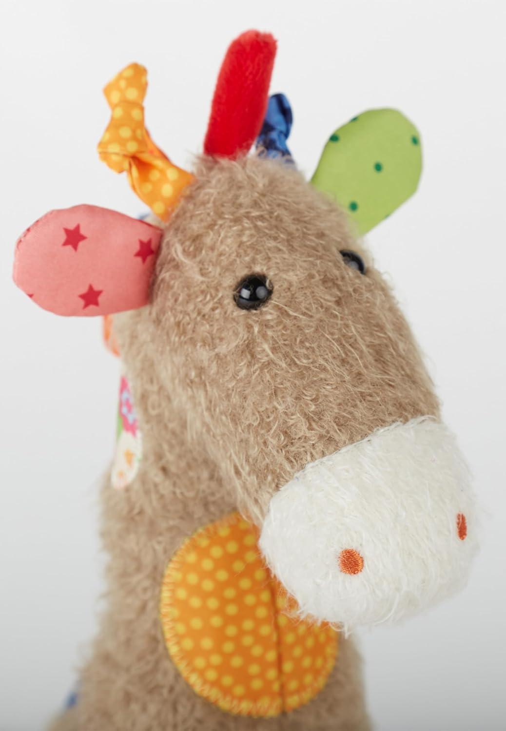 SIGIKID 42837 Stofftier Giraffe Patchwork Sweety Kuscheltier zum Spielen & Schmusen aus weichem Mate