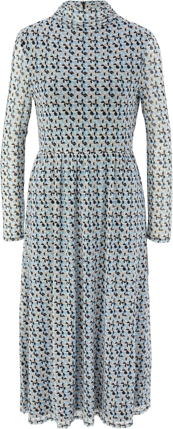 s.Oliver Meshkleid mit Allovermuster 48 Weiss, 48 Weiss