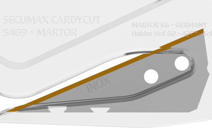 MARTOR 10x SECUMAX CARDYCUT Sicherheitsmesser, transparent, Cuttermesser