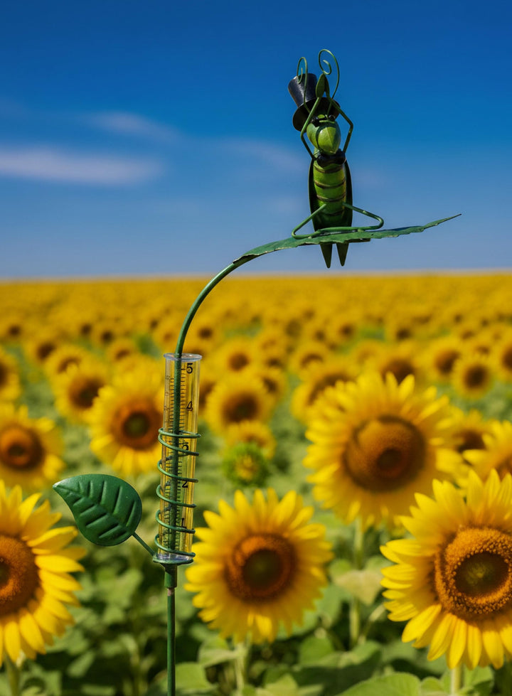 Pommerntraum ® | Regenmesser Niederschlagsmesser Pluviometer Gartendekoration Gartenstecker (Grashüp