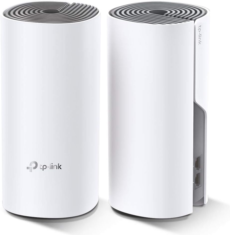 TP-Link Deco E4 Mesh WLAN Set (2er Pack), AC1200 Dual Band Router & Repeater (Reichweite bis zu 260m