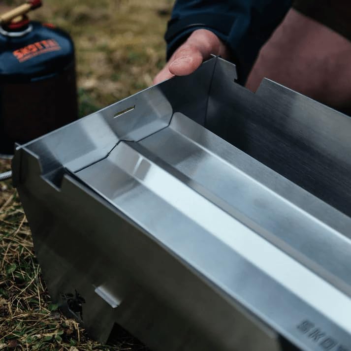 SKOTTI Smak, Edelstahl Räuchereinsatz für SKOTTI Grill, für optimale Räucherergebnisse, ideal für Fi