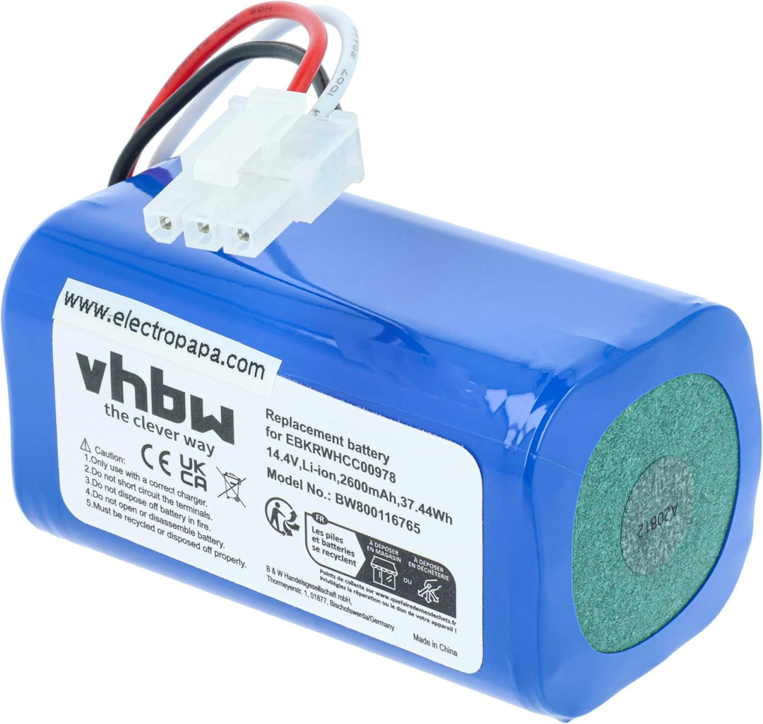 vhbw Akku kompatibel mit Yujin Robot iClebo Smart YCR-M04-1, YCR-M05-10 Staubsauger Home Cleaner Hei