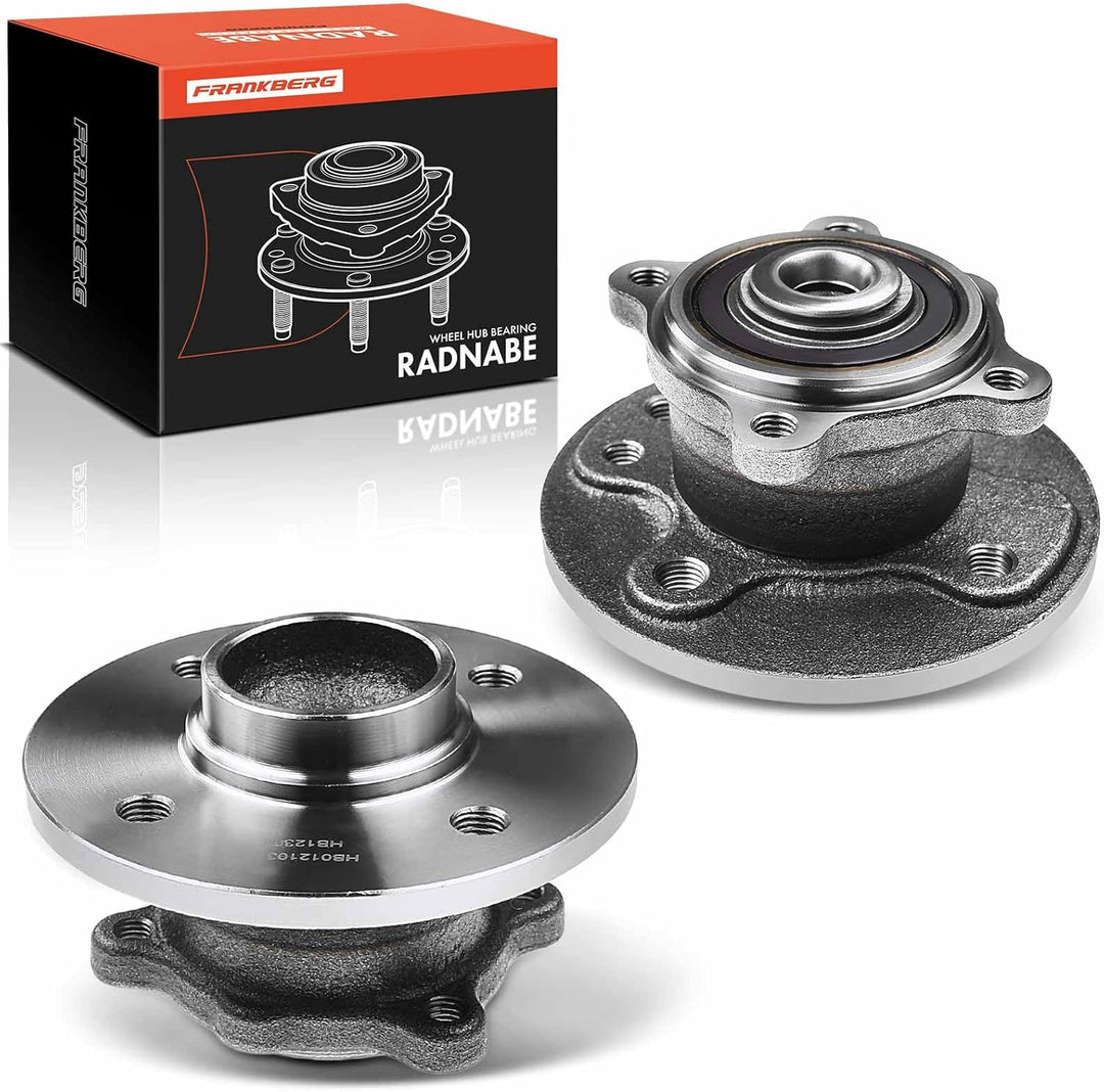 Frankberg 2x Radnabe Radlagersatz Hinterachse Kompatibel mit M.i.n.i R50 R53 Cooper One Alle Motoren