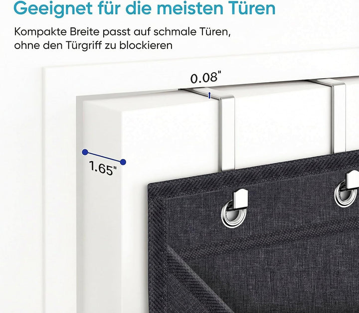MISSLO Oxford Tür Schuhorganizer Hängend mit 10 Ebenen Grossen Taschen, Platzsparend Tür Organizer f