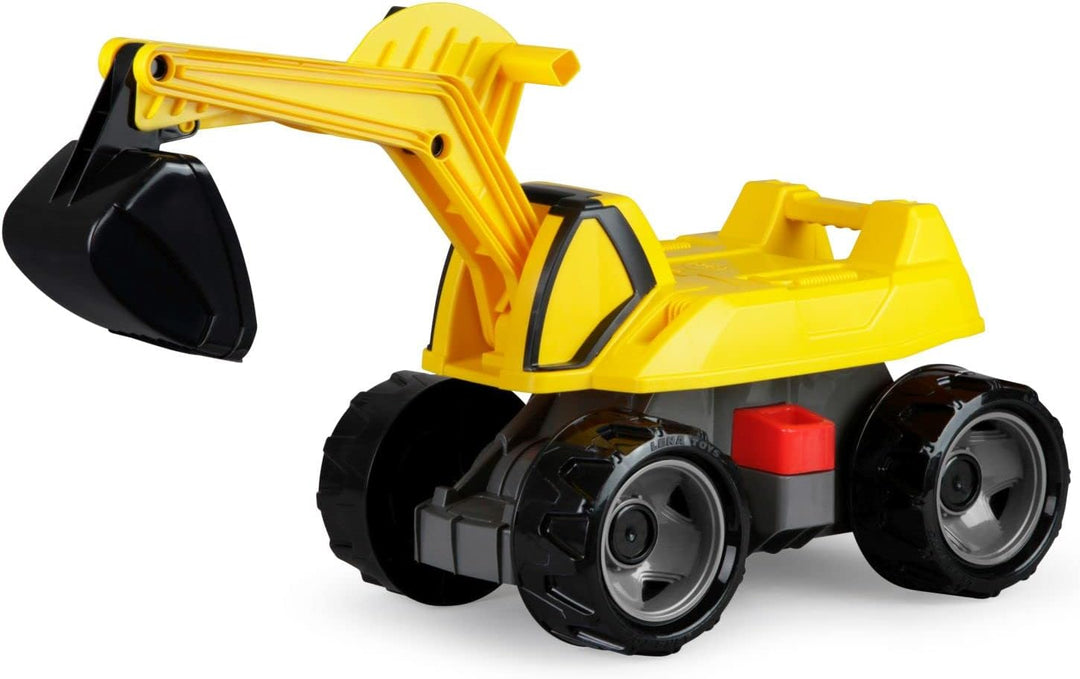 Lena 02144 GIGA Trucks Aufsitz-Bagger Pro X, Starke Riesen Sandbagger ca. 68 cm, 360 Grad Schaufelba