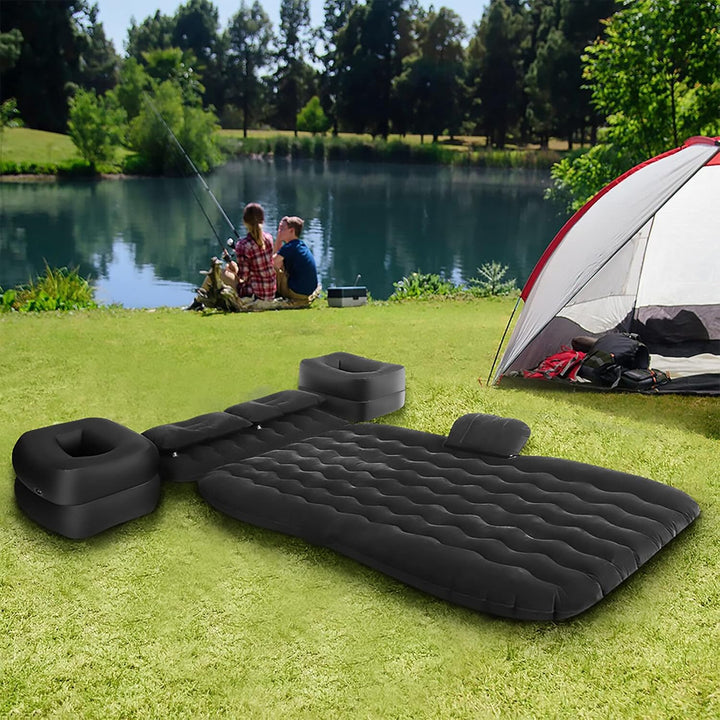 EBTOOLS Aufblasbare Auto-Matratze mit Luftpumpe Tragbare Luftbett Auto Matratze für Reisen Camping O