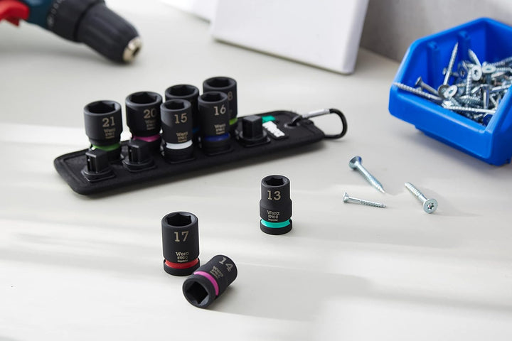 Wera 05004580001 Belt C Impaktor 1, Steckschlüsseleinsatz-Satz, 1/2"-Antrieb, 9-teilig