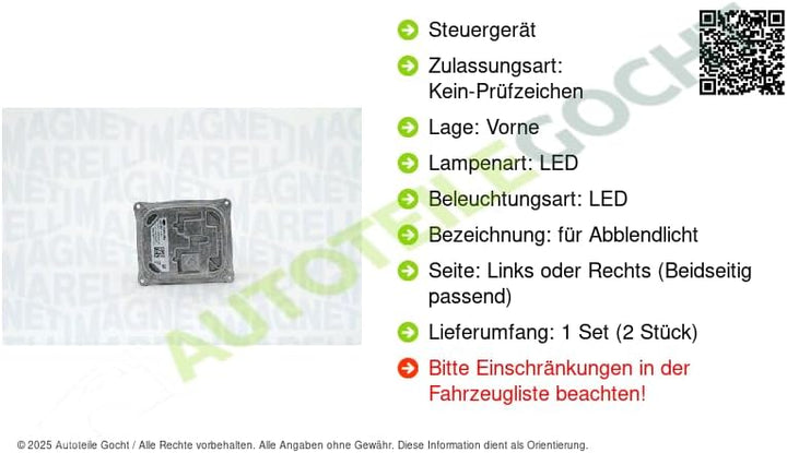 Magneti Marelli 711307329300 Steuergerät, Beleuchtung